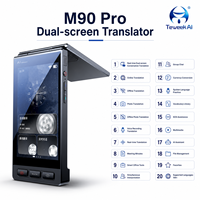 M90Pro Mini Çift Ekranlı Taşınabilir Yapay Zeka Sesli Çevirmen Wi-Fi 150 Dil Doğrudan Konuşma Çevirisi İş İçin