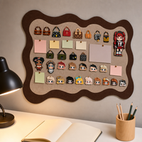 Panneau mural créatif en feutre de style nordique pour affichage de photos, avec crochets et attaches auto-agrippantes, sans perçage, pour la décoration intérieure