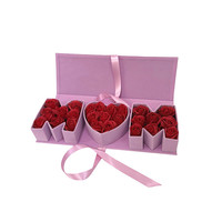 Boîtes cadeaux rectangulaires en carton de luxe pour la fête des mères, boîtes à fleurs
