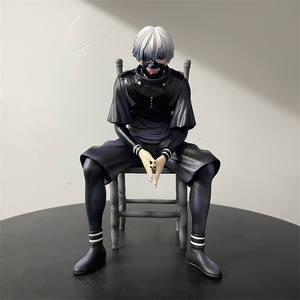 Figurine de manga de dessin animé de 17 cm, statue assise sur une chaise, <span class=keywords><strong>Tokyo</strong></span> <span class=keywords><strong>Ghoul</strong></span> Figura, figurine d'anime en PVC, jouets cadeaux - Product Image 2
