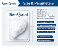 Emballage en blister personnalisé en gros, emballage de présentation en PET transparent pour autocollants adhésifs, accessoires de soins personnels
