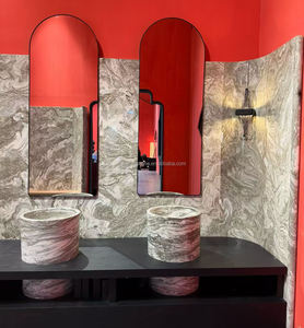 Pierre naturelle du Brésil, quartzite blanc Avalanche, quartzite Burlesque, marbre pour comptoirs de cuisine sur mesure, dessus de vanité, décoration murale - Product Image 2