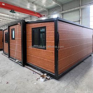 Maison conteneur préfabriquée extensible de 40 pieds, bureau préfabriqué de 20 pieds, appartement de camping, mini-resort, cabane de plage, maison d'hôtes, hôtel préfabriqué de 40 pieds - Product Image 5