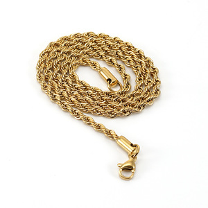 Zogxin Stainless Steel Braided Chain Necklace For Men And Women Titanium Steel Finished Pendant Jewelry Gift - Product Image 5