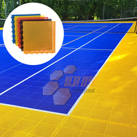 O-01 personnaliser le plancher de futsal de gymnase de verrouillage professionnel plancher de terrain de tennis de basket-ball pour l'extérieur