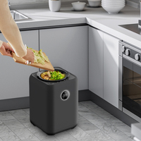 Machine à Compostage des Déchets Alimentaires, Broyeur de Déchets de Cuisine, 40 dB, Silencieux, Double Lame Bidirectionnelle, Acier Inoxydable, Charbon Actif, CE RoHS