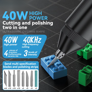 Cuchillo de Corte Ultrasónico de 40 kHz y 40 W, Hecho a Mano, para Plástico y Fibra de Carbono, Herramienta Eléctrica Industrial - Product Image 1
