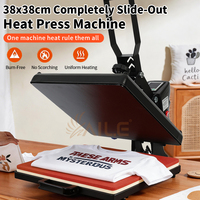 Presse à chaud numérique semi-automatique 15x15 pouces pour vêtements – Machine de transfert thermique conviviale pour T-shirts et casquettes
