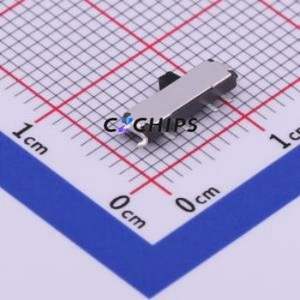 K3-1208S-E1 Slide Switch SMD Switch Single Pole Double Throw Rectangle Pin Header SMD Tab 9.7mm - Product Image 1