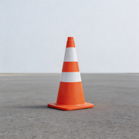 Cône de signalisation réfléchissant en PVC haute intensité pour la conduite, le stationnement, la précaution et l'isolation de chantier (vente en gros)