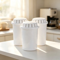 Cartouche filtrante pour pichet, filtration au charbon actif en 4 étapes, élimine les impuretés PFAS/PFOA/PFOS, filtre de comptoir pour la cuisine à domicile