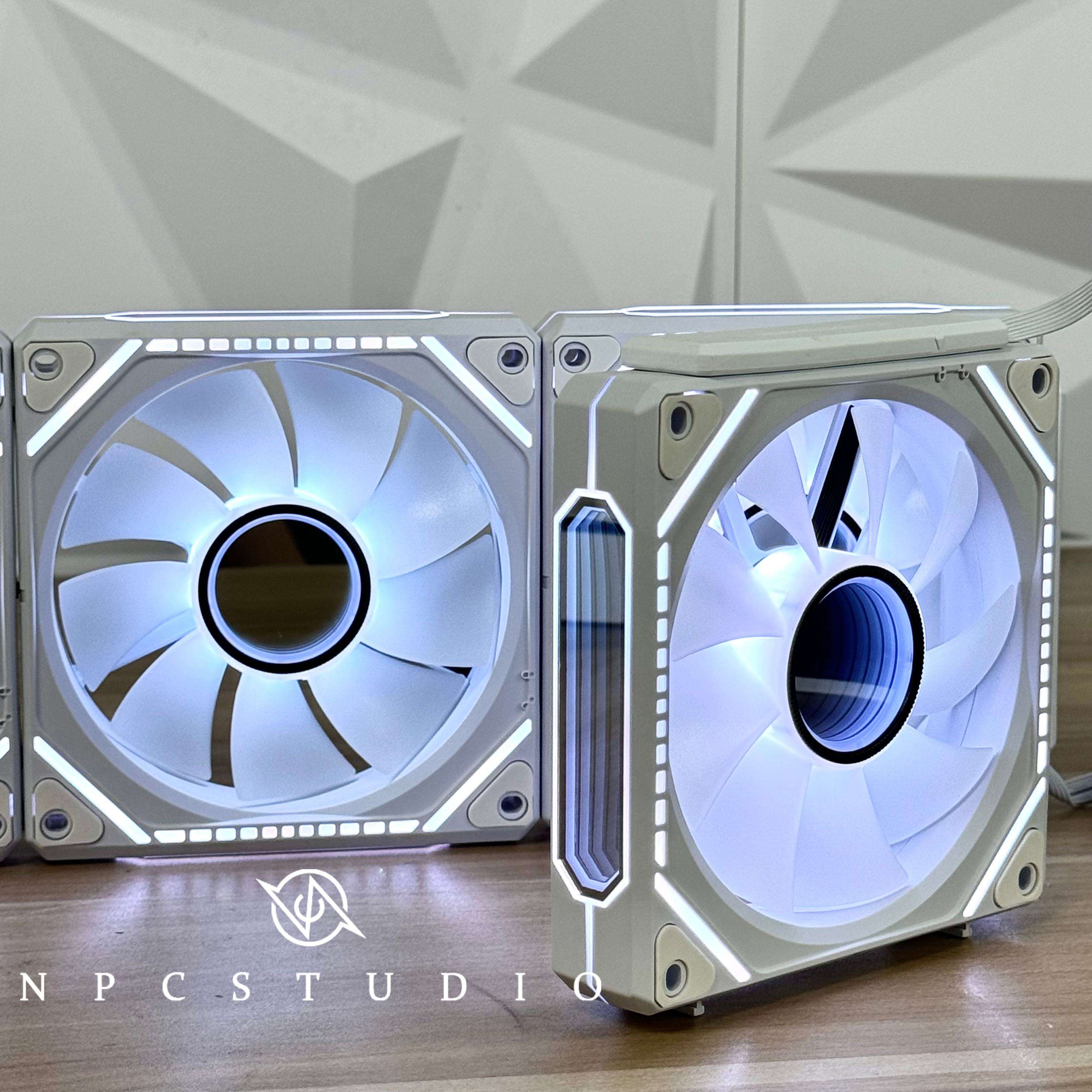 Building Block Fan White