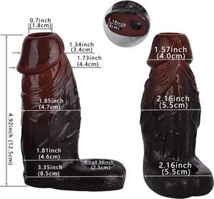 Gode en silicone pour homme Manchon creux pour pénis avec anneau pénien Petit pénis Gaine pour adulte Sex toy pour homme Manchon d'agrandissement du pénis - Product Image 5