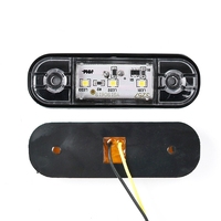 Mini Feu de Positionnement LED Ovale Ultra-Mince 5 Couleurs 12-24V pour Camion Remorque Van VR Moto Caravane