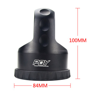 POYRACING D Shackle โลหะผสมเหล็กกล้าสีดำและสีแดงแบบเมตริกสำหรับติดตั้งบนหลังคาเครน - Product Image 3