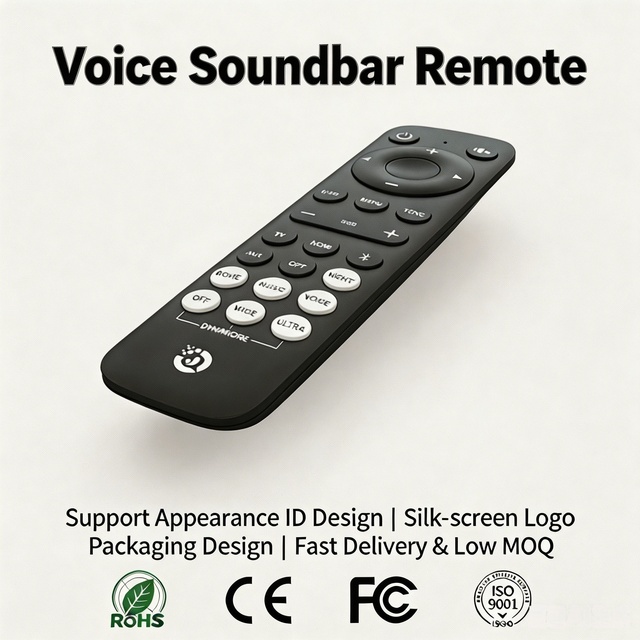 RCT1024 Universal Soundbar Remote Control With Voice Button Multi Audio Mode Replacement Remote for Home Theater Sound Bar
