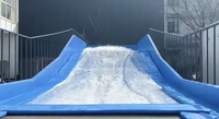 Simulateur de Surf bleu clair commercial simulateur de Surf prix bas équipement de jeu d'eau d'école à domicile-piste de Surf simple 304 acier inoxydable 500kg
