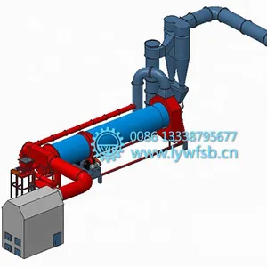 High quality Biomass Sawdust/Wood Chips drying machine Ore Powder Drum Rotary Dryer