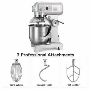 Amasadora de Espiral Comercial de 10L, Mezcladora de Alimentos de Alta Resistencia, Amasadora de Masa de 500W, Batidora Profesional de Pedestal para Panadería - Product Image 4