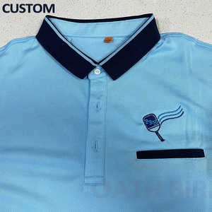 Tùy chỉnh thêu logo Áo sơ mi nam Polo Áo sơ mi công ty văn phòng nhân viên Polo đồng phục bồi bàn phục vụ đồng phục áo sơ mi với sự kết hợp - Product Image 4