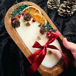 Velas Aromáticas Artesanales Rústicas en Recipientes de Masa, con Mechas de Madera, Aromas Personalizados, Larga Duración, Orgánicas, para el Día del Padre - Product Image 1