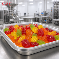 Ligne de dépose automatique de bonbons gélifiés/gommeux CST GD300Q avec machine à fabriquer des biscuits par injection haute efficacité