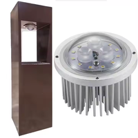 La lampe extérieure imperméable de jardin a mené la source lumineuse carrée ronde de radiateur de module d'éclairage routier