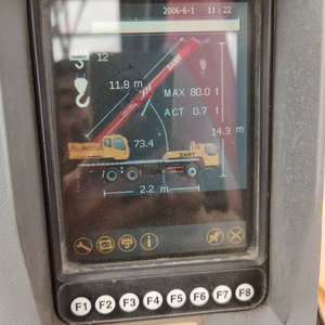 Grúa Móvil Hidráulica SAN Y Usada de 80 Toneladas STC800 con Pluma Telescópica, Altura Máxima de Elevación 68m - Product Image 6