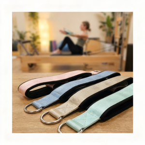 Sangle de Pilates réglable avec double boucle pour accessoires de studio de Pilates Reformer - Entraînement de santé et de résistance - Product Image 4