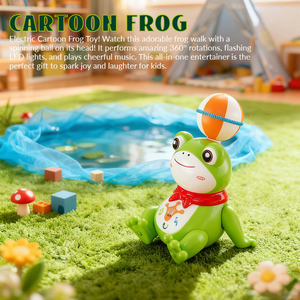 Jouet grenouille acrobatique à roulettes avec rotation à 360°, lumières LED et musique dynamique, jouet électrique pour enfants de 3 ans et plus, cadeau d'anniversaire - Product Image 2