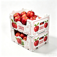 Boîte en plastique PP imperméable personnalisée, boîte creuse pour le stockage des fruits (pommes, noix de coco), emballage pour légumes, boîte en plastique