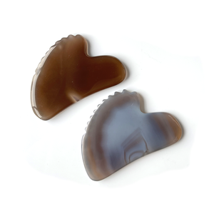 Nouvel arrivage Agate en forme de cœur Gua Sha Outil de <span class=keywords><strong>massage</strong></span> Grattage du visage et thérapie de beauté anti-âge <span class=keywords><strong>Guasha</strong></span> Visage Cou Sculpture - Product Image 1