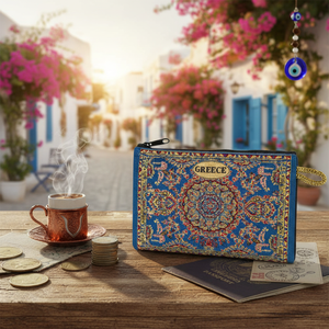 Cartera Tejida Turca Personalizable con Diseño de Alfombra Turca - Monedero con Diseño de Alfombra. Hecho en Turquía... Desde Turquía - Product Image 3