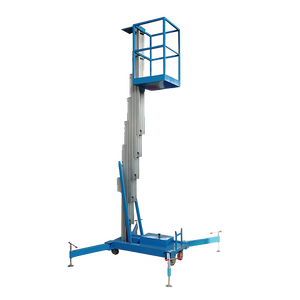 Передвижной портативный алюминиевый самоходный одномачтовый подъемник вертикальный мужской Мачтовый подъемник платформа - Product Image 4