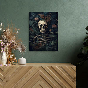 Tối Học Viện Halloween Tường Nghệ Thuật Áp phích In Bí Ngô Quái Vật Phù Thủy Ma Vải Sơn Cho Trang Trí Nội Thất Và Phòng Nền - Product Image 6