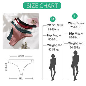 Braguitas de Algodón con Letras Rosadas y Logotipo Personalizado, Estilo Ribbed, Corte Alto, Cintura Baja, Ropa Interior Deportiva, Sexy, para Mujer - Product Image 2