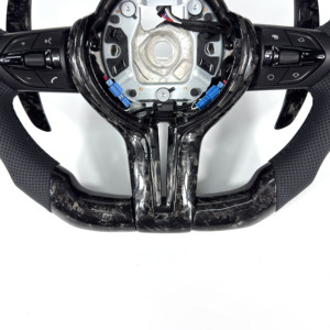 Volante de Fibra de Carbono para <span class=keywords><strong>BMW</strong></span> F10 F11 F15 F18 F20 F23 F25 F30 F32 F35 F40 F80 E84 E87 E90 E92 E93, Accesorios para Automóviles - Product Image 4