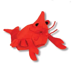 Mardi Gras Stuffed Plush Crawfish Sea Animal Lobster Hat