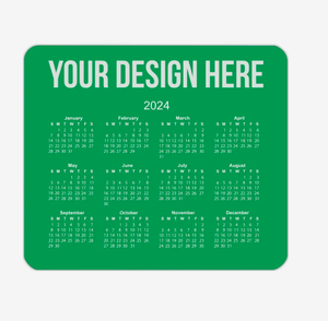 Tapis de souris calendrier horizontal personnalisé avec logo, base antidérapante pour le bureau - Product Image 2