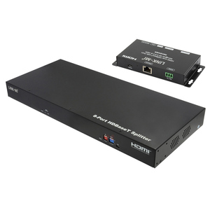 1x8 cho hdbt <span class=keywords><strong>splitter</strong></span> <span class=keywords><strong>1</strong></span> trong <span class=keywords><strong>8</strong></span> ra 4K 100m <span class=keywords><strong>Extender</strong></span> với cho đầu ra vòng lặp trên CAT5e/6 kim loại 18gbps IR RS232 EDID - Product Image 3