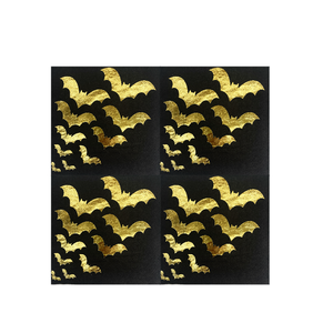 Serviettes d'Halloween personnalisées de haute qualité Grandes serviettes en <span class=keywords><strong>papier</strong></span> gaufré de <span class=keywords><strong>couleur</strong></span> <span class=keywords><strong>or</strong></span> jetables Serviettes imprimées pliantes - Product Image 2