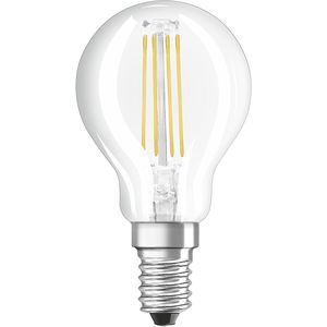 Ampoule sphérique LED Osram 4W E14 Lumière chaude 2700K Base en verre Durée de vie de 25 000 heures - Product Image 1