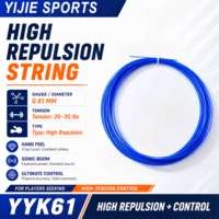 Cordage de badminton YYK61 ultra-fin de 0,61 mm avec une répartition supérieure du choc et une absorption des impacts – Idéal pour les joueurs professionnels recherchant la performance