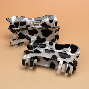 กิ๊บติดผมลายวัวการ์ตูนน่ารัก กิ๊บหนีบผมรูปสัตว์สำหรับผู้หญิง - Product Image 4