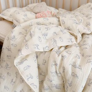 Salida de fábrica al por mayor más barato muselina Algodón puro <span class=keywords><strong>spft</strong></span> algodón y transpirable 4 capas dormitorio chico - Product Image 1