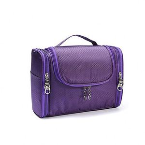 Custom Logo Embroidered Quilted Zipper Waterproof 3-6L Capacity <b>Makeup</b> Bag Women Personalized Travel Cosmetic Pouch Oxford <b>Case</b> - Product Image 1