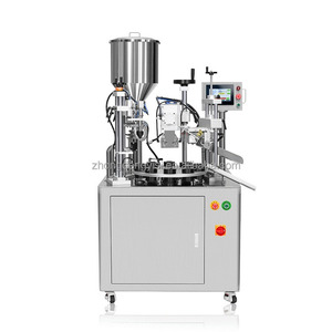 Machine de remplissage et de scellage entièrement automatique électrique rotative pour tubes souples en plastique, pour dentifrice et crème cosmétique, à usage industriel - Product Image 1