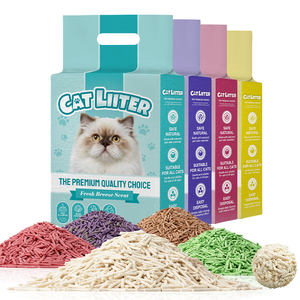 Litière pour chat en tofu de qualité supérieure OEM ODM, 6 l, qualité alimentaire, biodégradable, agglomérante, jetable dans les toilettes, sable végétal en vrac - Product Image 1
