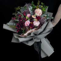 Emballage Cadeau en Tissu Non-Tissé Spécialisé pour Fleurs Fraîches en Coton de Lait, Conditionné en Rouleau et Compatible Impression Numérique