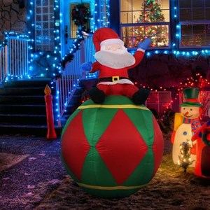 Large Candy Cane Inflatable Decorations Outdoors Xmas Canes <b>Balloons</b> Christmas Inflatables Yard Decor Christmas Decoration Plast - Product Image 2